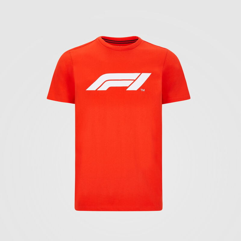 F1 FW MENS LARGE LOGO TEE - red